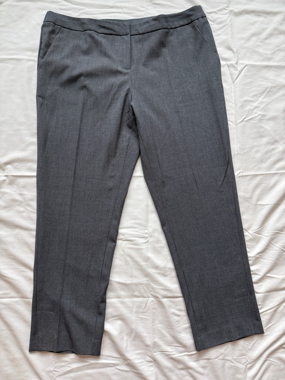 Amanda & Chelsea Charcoal Straight-Leg Trousers